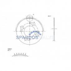 Perforacinis peiliukas 878 546 45 KBA